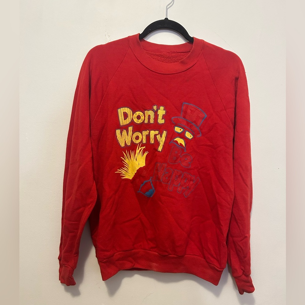 vintage graphic crewneck sweater